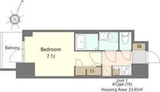 S-RESIDENCE阿波座bouncy【2階】の間取り