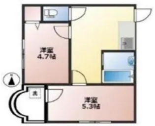 旭ビル【5階】の間取り