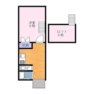 ラポール近見【2階】の間取り