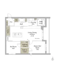 ソフィア新宿【1階】の間取り