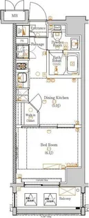 ジーベック東日暮里サウス【6階】の間取り