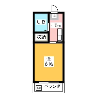 第二肥沼コーポ【1階】の間取り