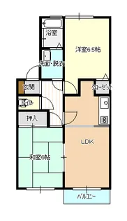 エスポワールB棟【2階】の間取り