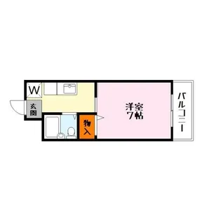 プラザ上笠【2階】の間取り