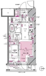 ピアース新宿三丁目【4階】の間取り
