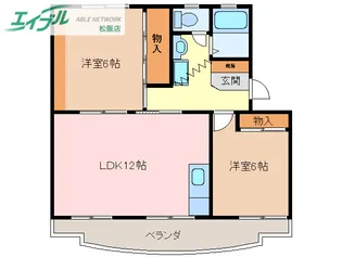 ファミリー久保山I【3階】の間取り