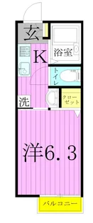 コメットKKVI【1階】の間取り