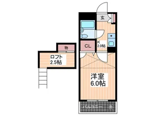 コーポタケダ【1階】の間取り
