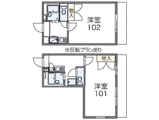 レオパレスイワタ【1階】の間取り