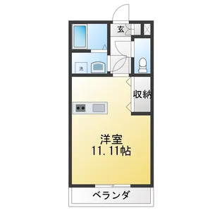 アドヴァンス三保【2階】の間取り