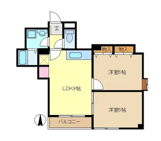 アートガレリア【2階】の間取り