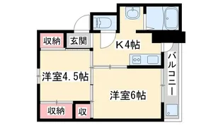 ビレッジハウス十王堂2号棟【3階】の間取り