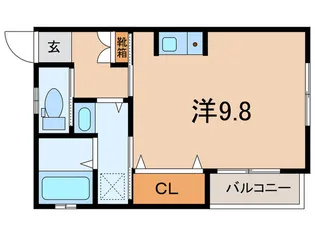 リベルテ駒ヶ林【2階】の間取り