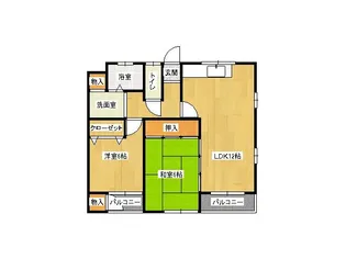 ゴールドハイツ湯川【1階】の間取り