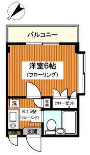 パークサイド本牧【5階】の間取り