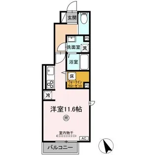 アプロディール【1階】の間取り