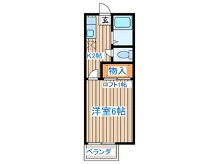 第一コ-ポナバタ【1階】の間取り
