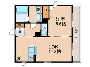 シャーメゾン京花【4階】の間取り