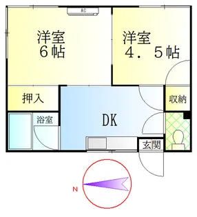 グリーンハイツ【1階】の間取り