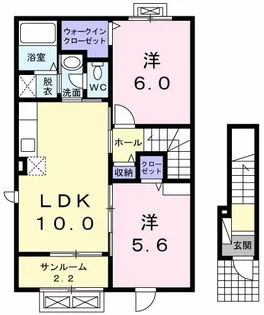 グランド ソレイユ【2階】の間取り