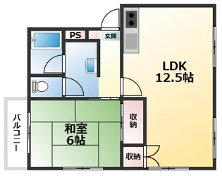 エトワール美住【3階】の間取り