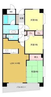 クレッセント綱島II【3階】の間取り