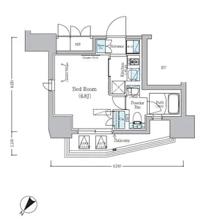 アーバネックス旗の台【11階】の間取り