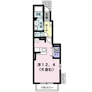 サンモールA【1階】の間取り