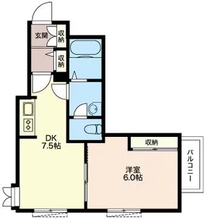 シャーメゾン幸【1階】の間取り