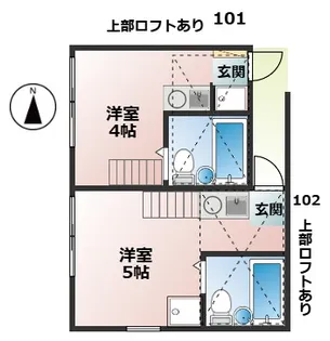リビングひばりヶ丘【1階】の間取り