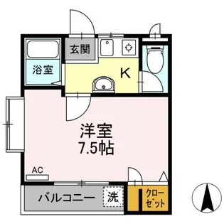 コスモ花園ハイツ【2階】の間取り