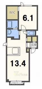 シャーメゾンαVI B棟【2階】の間取り