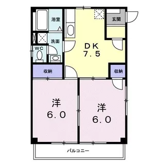 シティーパル III【2階】の間取り