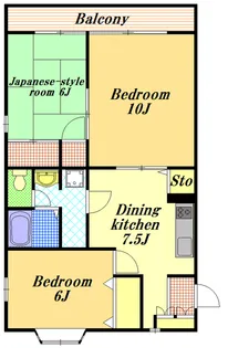 カネコハイツ【2階】の間取り