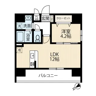 LIBTH前島I【5階】の間取り