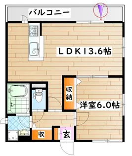 キャトルセゾン あざみ野【2階】の間取り