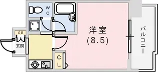 ラナップスクエア三宮プライム【12階】の間取り