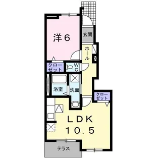 カーサブリランテ【1階】の間取り