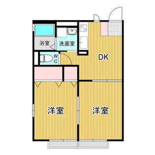 レジデンス薬師堂A【2階】の間取り