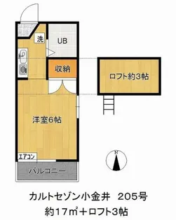 カルトセゾン小金井【2階】の間取り