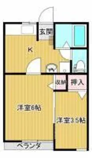 グラントム新和II【1階】の間取り