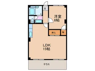 コスモハイツ松浦【1階】の間取り