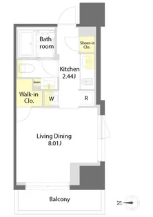 プライムメゾン文京本郷【8階】の間取り