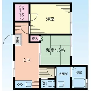 シャルマンわらく【1階】の間取り