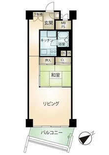 プラザ伊豆山【7階】の間取り