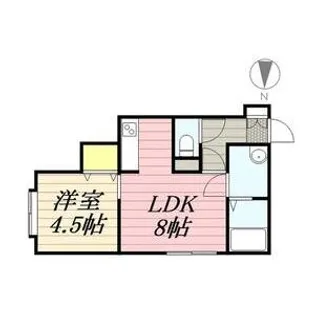 ルアナ麻生【2階】の間取り