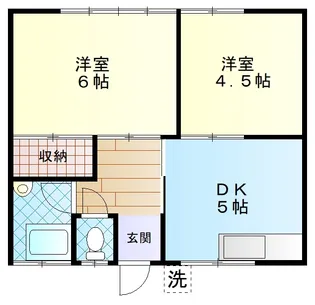 ハイツ平山【2階】の間取り
