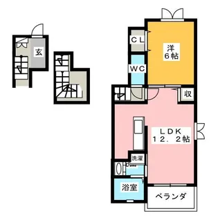 プレミアージュ城西【3階】の間取り