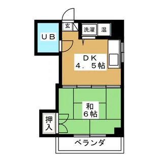 パークサイド菊井【2階】の間取り