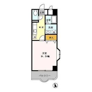 ラ・プティット・ファデット【2階】の間取り